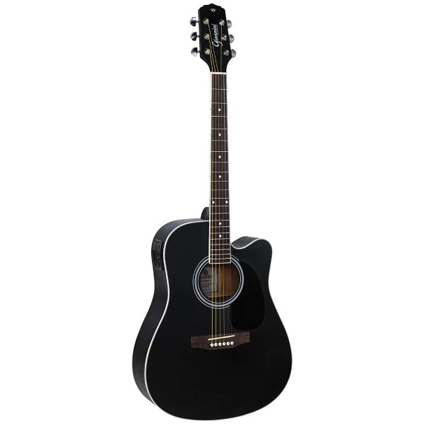 Violão Eletroacústico Aço Cutaway Com Equalizador E Afinador Gdc-1 Ceq Satin Black